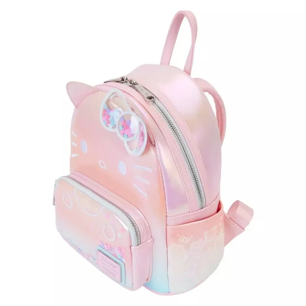 Hello Kitty Loungefly Sanrio 50th Anniversary Clear Pink Mini Backpack NWT - Picture 5 of 12
